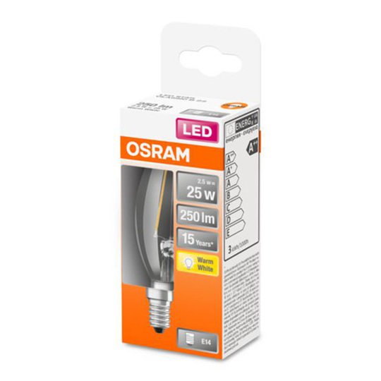 OSRAM Classic B-LED-lamppu E14 2,5W 2 700 K kirkas