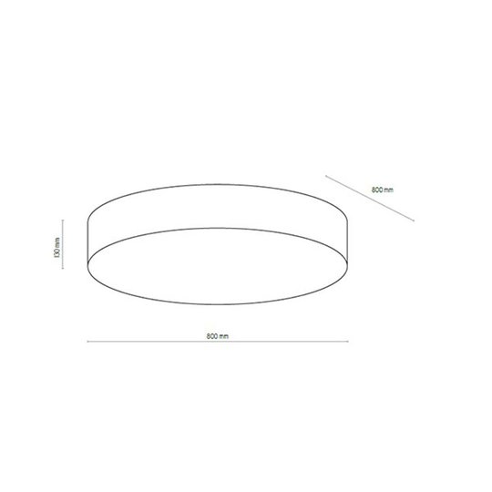 Kattovalaisin Rondo, sininen, Ø 80 cm