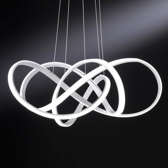 Vaalea LED-riippuvalaisin Art upeaa designia