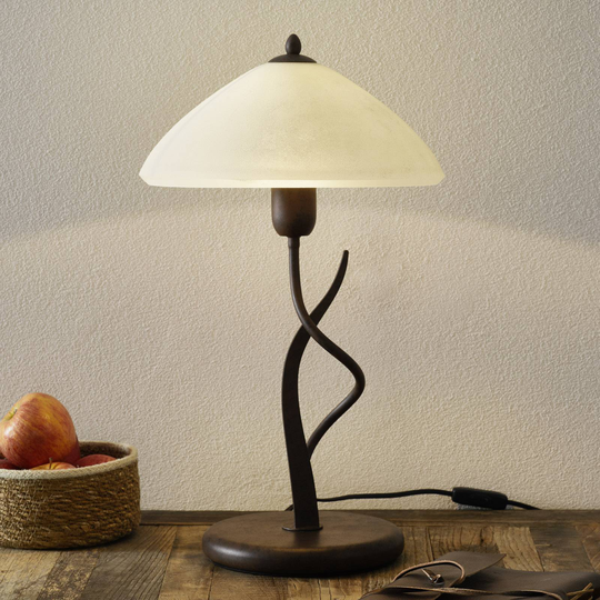 Maalaistyylinen pöytävalaisin Samuele, kerma
