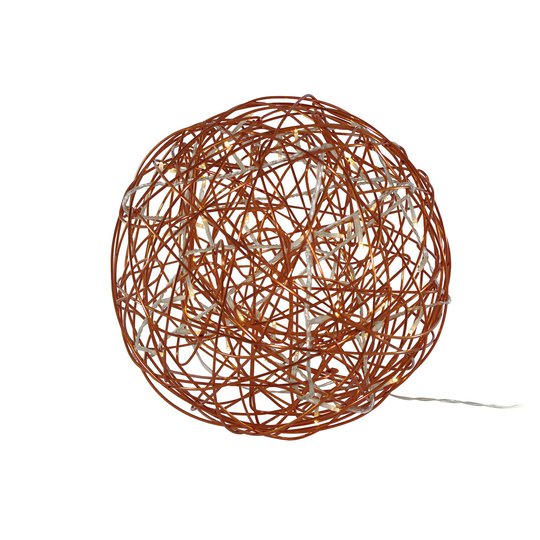 Galax Fun -LED-3D-design-pallo, Ø 30 cm, okra
