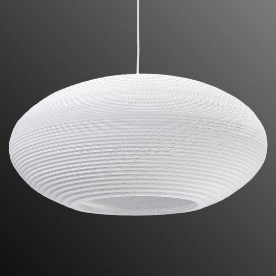 Riippuvalaisin Disc, valkoinen Ø 61 cm