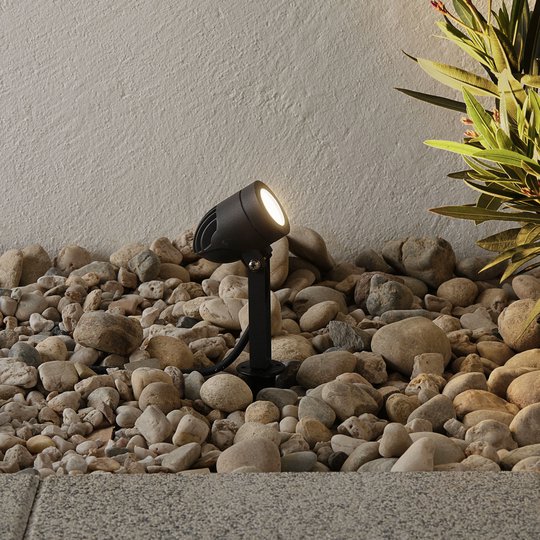 Timko -musta LED-maapiikkikohdevalaisin, IP65
