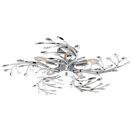 Kattovalaisin Flash metallia, kromi, Ø 65 cm