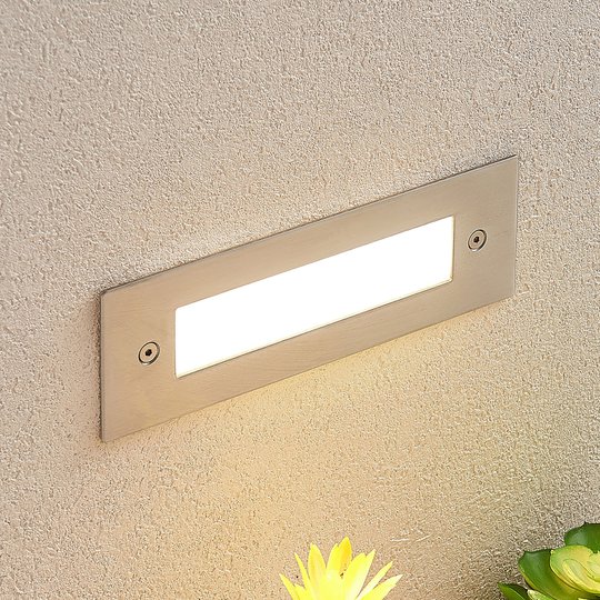 LED-seinäuppovalaisin Roni, terästä, 19,5 cm