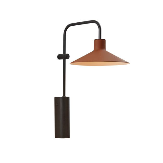 Bover Platet A02 -seinälamppu E14, terrakotta