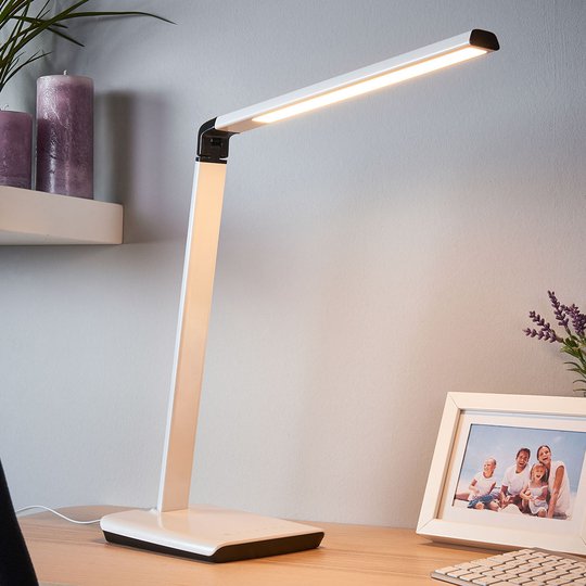 Kuno-työpöytävalaisin, USB & himmennin LED