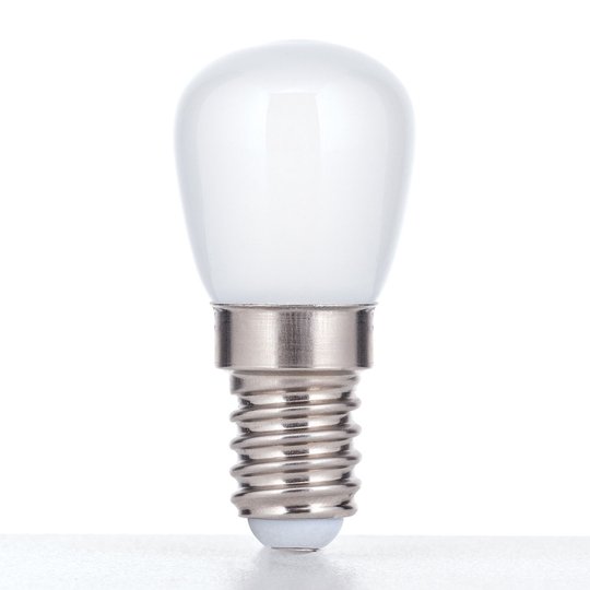 LED-jääkaappilamppu E14 1,2W, opaali