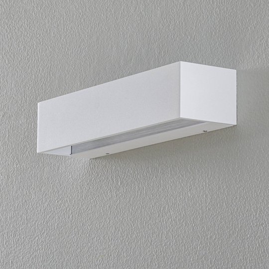 BEGA Studio Line seinävalo leveä valkoinen/alu 30