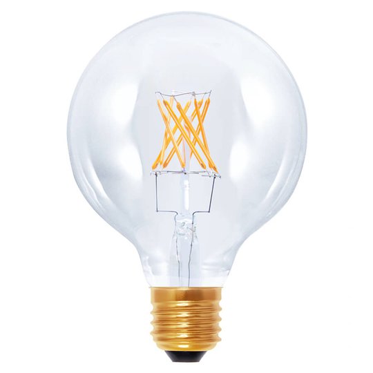 LED-pallolamppu G95 E27 6 W 922 hiililangalla