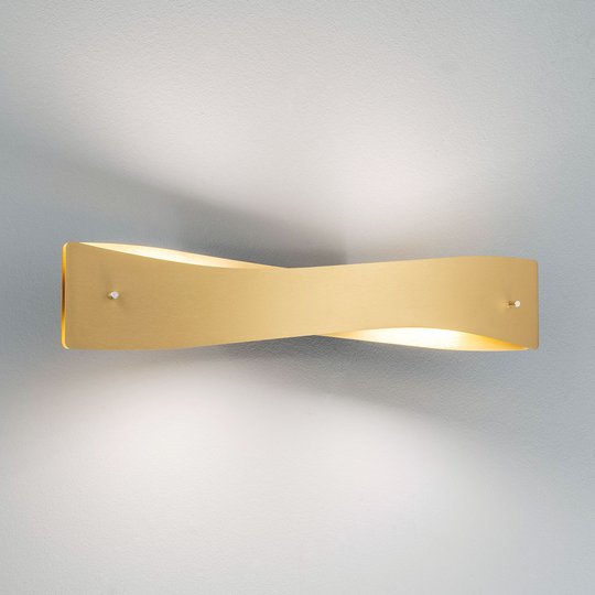 Lucande Lian LED-seinävalaisin, messinki, musta