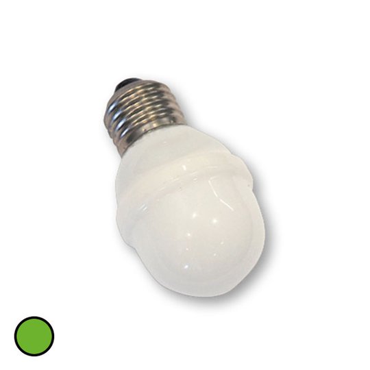 E27 golfpallolamppu 1W 5,5 VA, vihreä