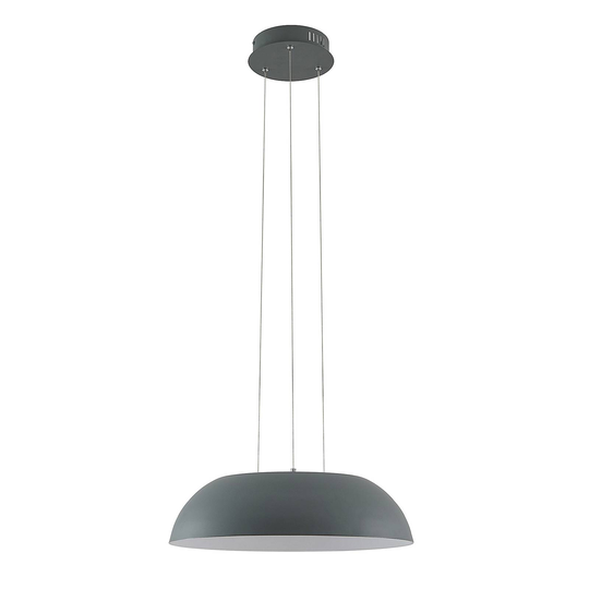 Lindby Juliven -LED-riippuvalaisin, harmaa, 50 cm