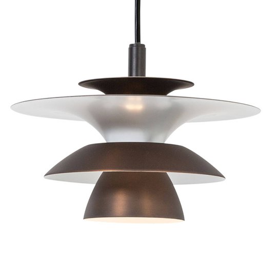 Picasso-LED-riippuvalo, 1-lamp., Ø 18 cm, ruskea