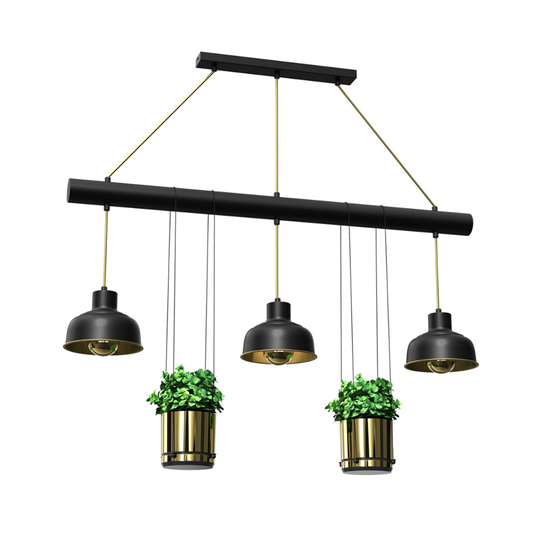 Flora-riippuvalo, 2 kukkaruukkua, 3-lamppuinen