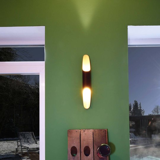 LED-seinävalaisin Apodis, 50 cm kulta/musta
