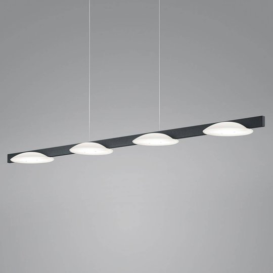 Helestra Pole -LED-riippuvalaisin 4-lamp. musta