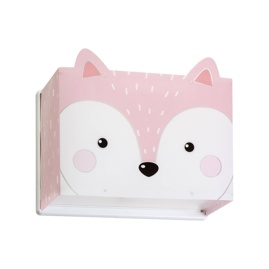 Lastenhuoneen seinälamppu Little Fox pistokkeella