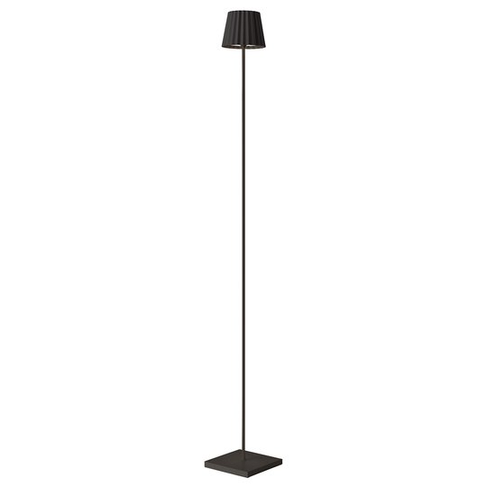 LED-lattiavalaisin Troll ulkokäyttöön, musta