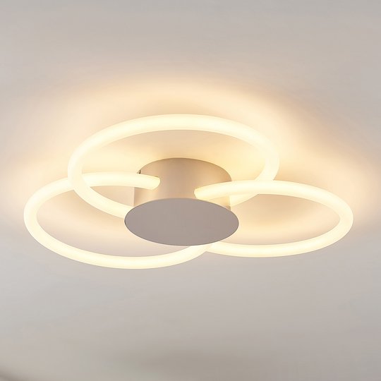 Lucande Clasa -LED-kattovalo, 3-lamppuinen