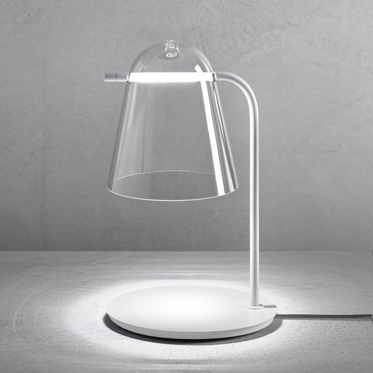 Prandina Sino T3 -LED-pöytälamppu kirkas/valkoinen