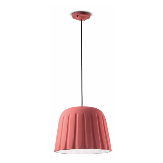 Riippuvalo Madame Gres keramiikkaa, K 30 cm roosa