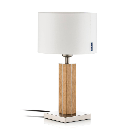 HerzBlut Dana -pöytävalaisin tammi, valkoinen 41cm