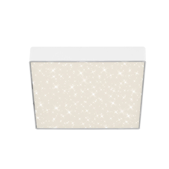 LED-kattovalaisin Flame Star 21,2x21,2cm valkoinen
