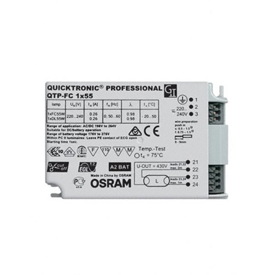 Elektroninen liitäntälaite QTP-FC 1x55 W