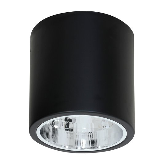 Kattokohdevalo Downlight round, musta, Ø 17 cm