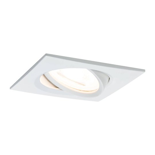 Paulmann LED-spotti Nova Coin kulmikas valkoinen