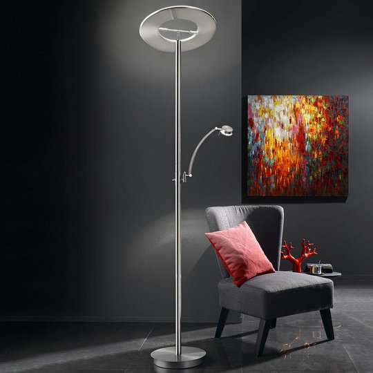 B-Leuchten Monza LED-valaisin, matta nikkeli