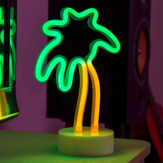 LED-koristevalaisin Palmu, paristokäyttöinen
