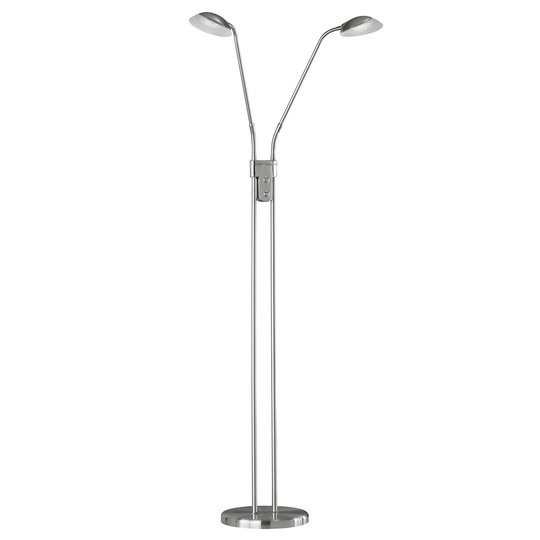 LED-lattiavalo Pool TW, 2-lamppuinen, nikkeli