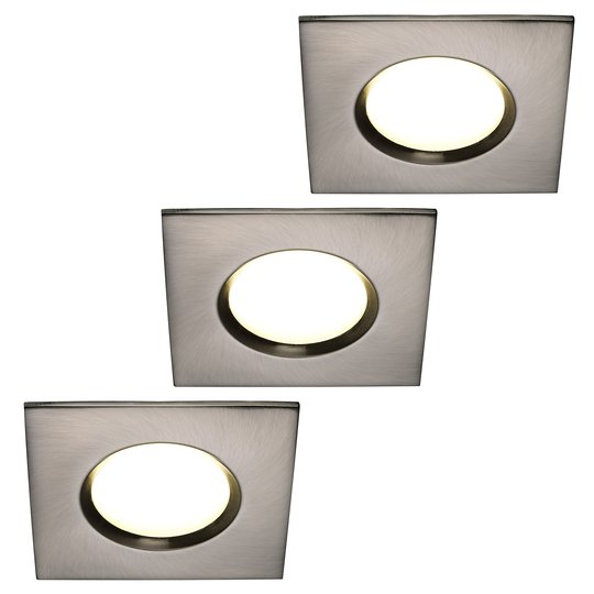 LED-uppovalaisin Clarkson 3 kpl, kulmikas, teräs
