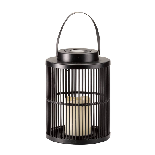 Urbane aurinkokäyttöinen LED-lyhty musta, K 25 cm