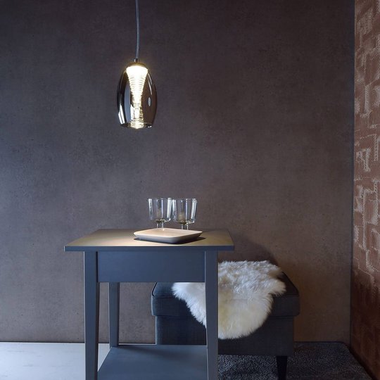 LED-riippuvalaisin Electra lasia, 1-lamppuinen