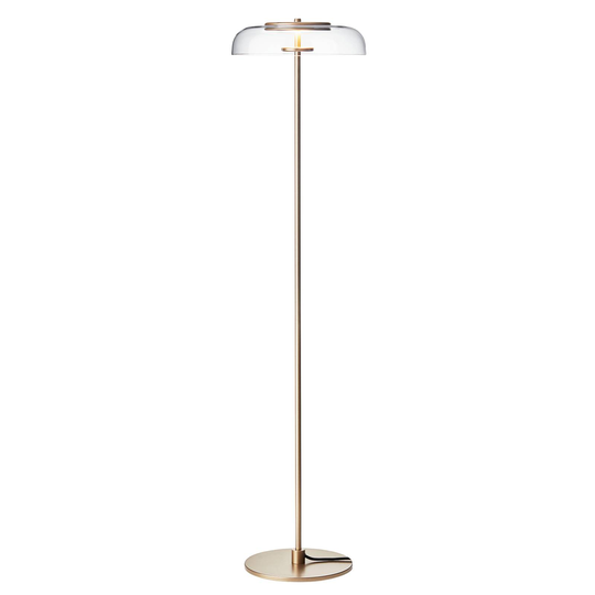 Nuura Blossi Floor Ø29-LED-lattiavalo kulta/kirkas