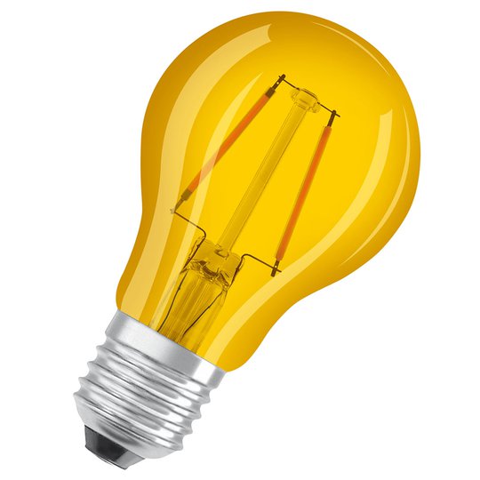 OSRAM-LED-lamppu E27 Star Décor Cla A 2,5W keltain