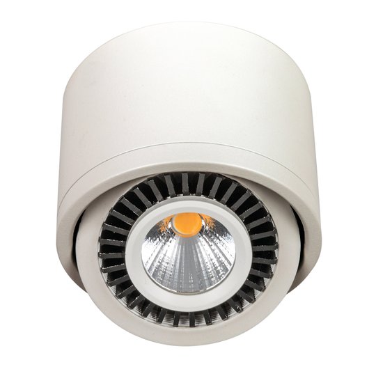 LED-kattokohdevalo valkoinen, 90° käännettävä