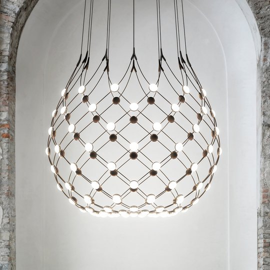 Luceplan Mesh riippuvalaisin Ø 100 cm 2 m ripustin
