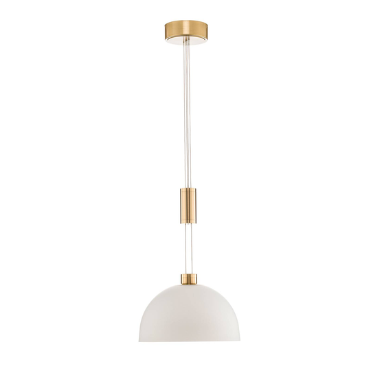 Rothfels Laurena-LED-riippuvalo 1 lamppu, messinki