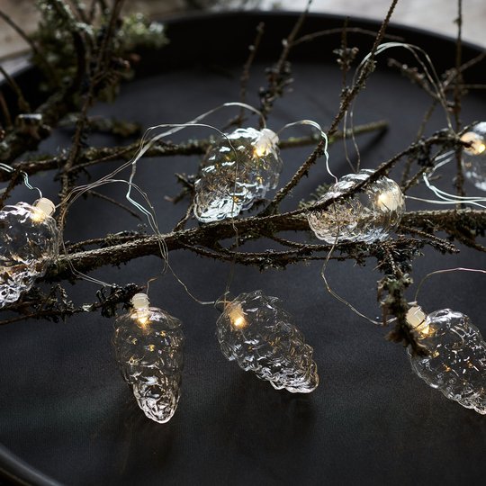LED-valoketju Celina, paristokäyttöinen, kirkas