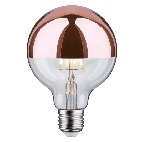Paulmann LED-pääpeili E27 6,5W 827 G95 kupari