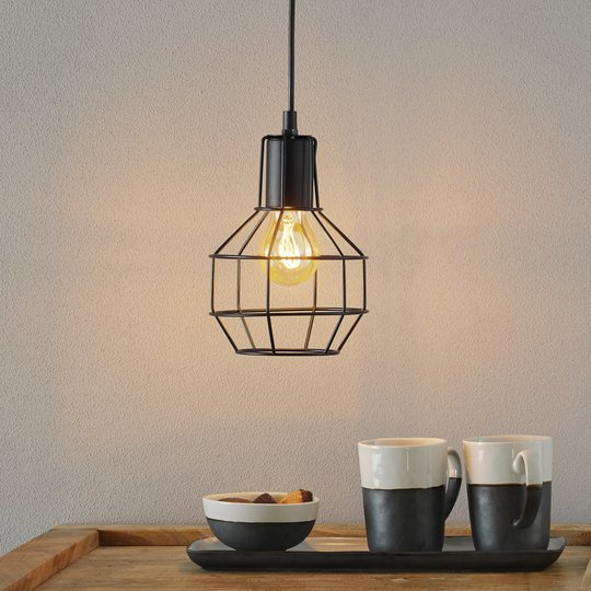 Plex-riippuvalaisin häkkikuvulla, halkaisija 15 cm