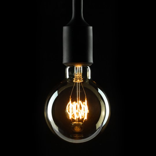 LED-pallo G95 E27 4 W 922, vaaka Curved Line