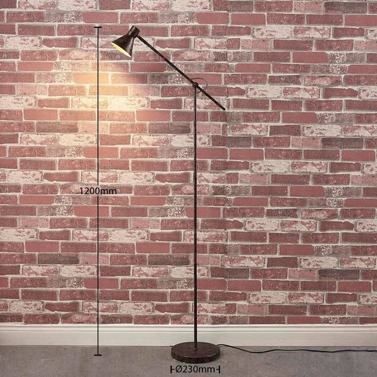 Easydim-LED-lattiavalaisin Zera, ruoste-kulta