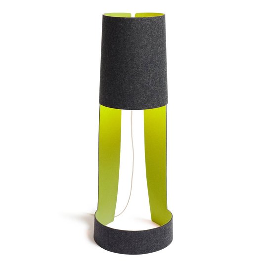 Pieni design-lattiavalo Mia XL grafiitti-omena