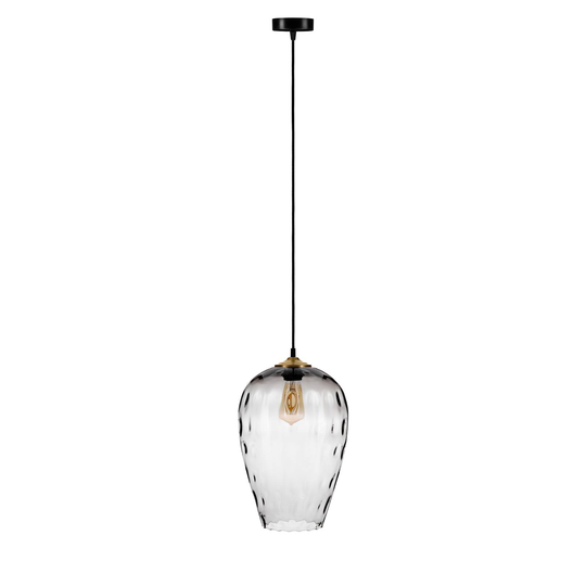 Linkeus II-riippuvalo, lasivarjostin savu, Ø26cm