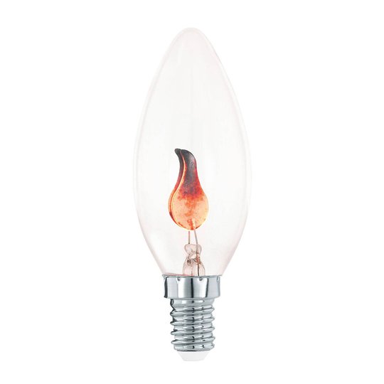 LED-kynttilälamppu E14 1,3W, lepattava vaikutelma